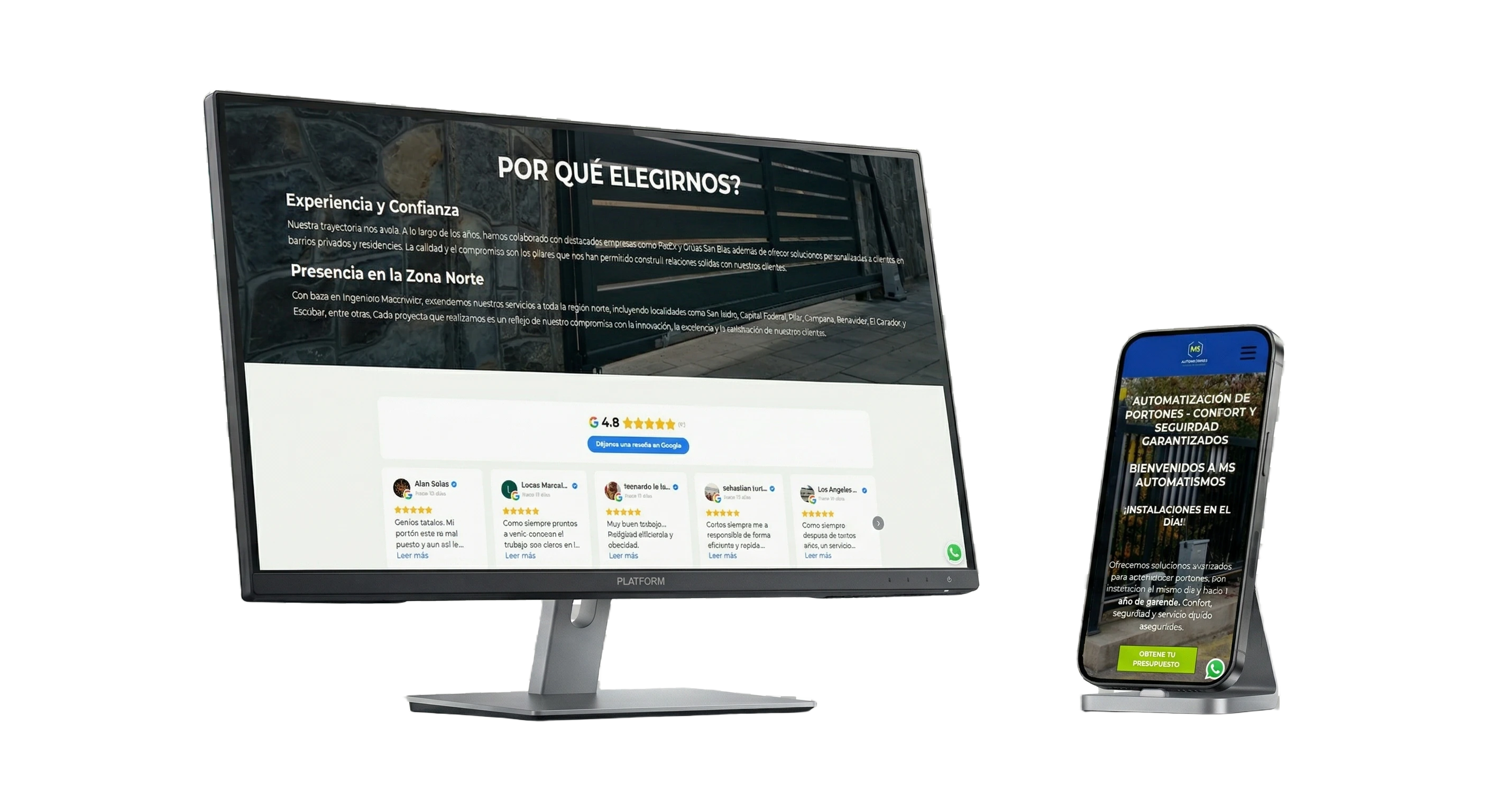 Sitio web de MS Automatismos